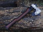 Viking Handmade Carbon Steel Tomahawk Axe with Sheath