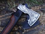 Viking Handmade Carbon Steel Tomahawk Axe with Sheath