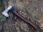 Viking Handmade Carbon Steel Tomahawk Axe with Sheath