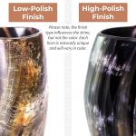 Viking Horn Mug 16oz Insulated Drinking Tankard