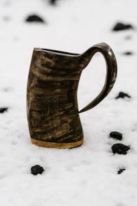 Viking Tankard Drinking Horn Beer Mug 16 oz