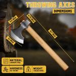 Viking Style Throwing Axes Set - 2 Pack