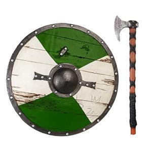 Viking Shield and Axe Set for Cosplay