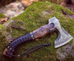 Viking Bearded Axe - Custom Throwing Hatchet with Sheath