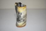 Viking Drinking Horn Tankard - Authentic Handmade Mug