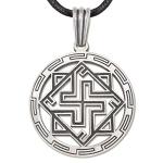 Sterling Silver Viking Valkyrie Pendant Necklace