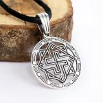 Sterling Silver Viking Valkyrie Pendant Necklace