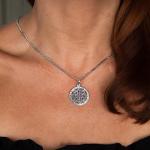 Sterling Silver Viking Valkyrie Pendant Necklace