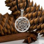 Sterling Silver Viking Valkyrie Pendant Necklace