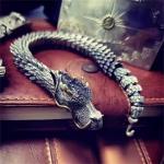 Men's Stainless Steel Viking Dragon Bracelet