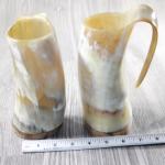 Viking Style Double Horned Tankard Mug