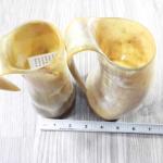 Viking Style Double Horned Tankard Mug