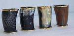 Set of 4 Viking Drinking Horn Mugs