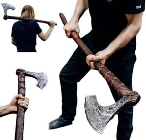 Large Berserker Axe - Double Headed Viking Hatchet