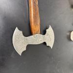 Damascus Viking Double-Edged Battle Axe