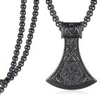 Men's 925 Sterling Silver Viking Axe Necklace