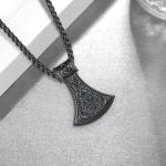 Men's 925 Sterling Silver Viking Axe Necklace