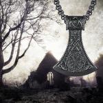Men's 925 Sterling Silver Viking Axe Necklace