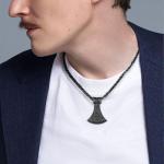 Men's 925 Sterling Silver Viking Axe Necklace
