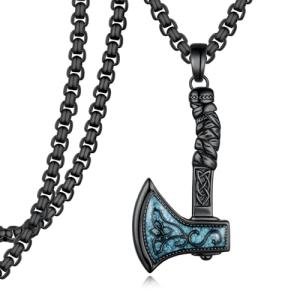 Viking Axe Necklace in 925 Sterling Silver