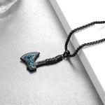 Viking Axe Necklace in 925 Sterling Silver