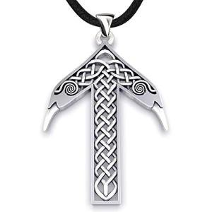 Viking Tiwaz Rune Necklace - Sterling Silver Pendant