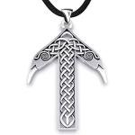 Viking Tiwaz Rune Necklace - Sterling Silver Pendant