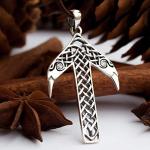 Viking Tiwaz Rune Necklace - Sterling Silver Pendant