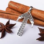 Viking Tiwaz Rune Necklace - Sterling Silver Pendant