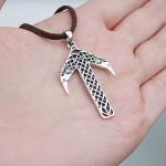 Viking Tiwaz Rune Necklace - Sterling Silver Pendant