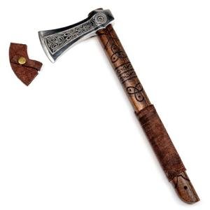 Norse Tradesman Hand-Engraved Viking Axe 16.5”