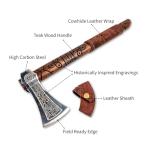 Norse Tradesman Hand-Engraved Viking Axe 16.5”