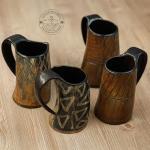 Viking Drinking Horn Mugs - Set of 4