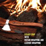 Viking Axe with Leather Sheath and Gift Knife