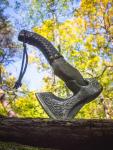 Hand-Forged Viking Throwing Axe with Sheath