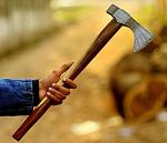 Damascus Steel Viking Tomahawk Axe with Sheath