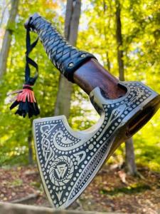 Viking Handcrafted Throwing Axe for Men