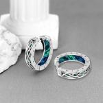 Sterling Silver Viking Rune Hoop Earrings