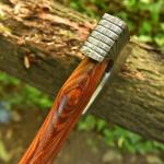 Personalized Hand Forged Damascus Steel Viking Hatchet