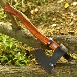 Personalized Hand Forged Damascus Steel Viking Hatchet