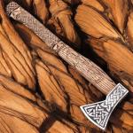 Custom Forged Carbon Steel Viking Bearded Axe