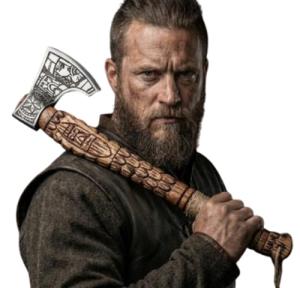 Personalized Viking Axes with Leather Sheath
