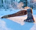 Personalized Viking Axes with Leather Sheath