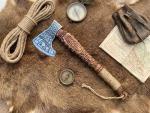 Personalized Viking Axes with Leather Sheath