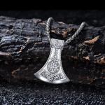 Viking Axe Necklace in 925 Sterling Silver