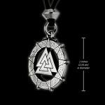 Valknut Pendant Necklace Viking Warrior Jewelry