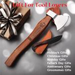 Viking Axe with Leather Sheath and Gift Knife