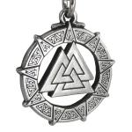 Valknut Pendant Necklace Viking Warrior Jewelry