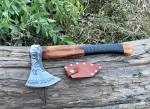 Hand Forged Viking Axe with Eagle Design