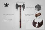 42” Two-Handed Berserker Axe - Viking Style